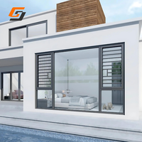 Ventanas y puertas modernas de vidrio de doble acristalamiento para apartamentos y hoteles Marco de madera con asa para casas y villas