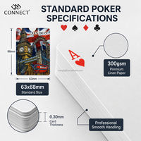 Cartes à jouer en papier écologiques certifiées FSC, jeu de poker recyclé durable, cartes promotionnelles vertes, logo personnalisé