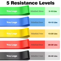 Entraînement à domicile Gym Fitness Bands Resistance Loop Band Set Exercise Mini Loop Bands pour les jambes et les fesses