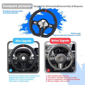 <span class=keywords><strong>Interior</strong></span> del coche para <span class=keywords><strong>BMW</strong></span> Modelos 1 Serie 3 Serie X6 X5 F30 F31 F32 F20 E92 <span class=keywords><strong>E60</strong></span> Volante de gamuza - Product Image 2