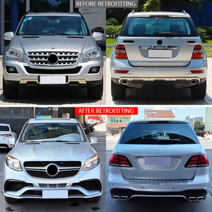 Nuevo Kit de Actualización Universal para Parachoques Delantero/Trasero con Recortes para Faros Antiniebla Estilo AMG para <span class=keywords><strong>ML</strong></span> W164 2007-2011 y GLE W166 - Product Image 2