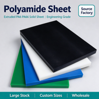 Feuille de polyamide (PA6/PA66) en plastique technique, résistante à la chaleur et au feu, pour roulements, cames, poulies et composants de revêtement anti-usure