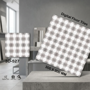 Carreaux de sol en céramique 300x300mm, carreaux 3D numériques brillants et mats 30x30cm pour revêtements de sol intérieurs modernes - Product Image 3