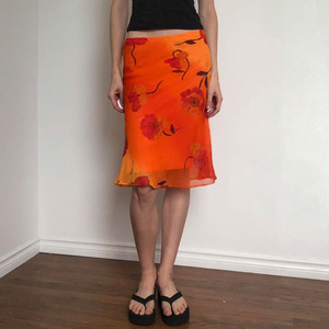 Women Mesh Midi Skirt Bodycon Lightweight Chinese Style Resort Skirt Summer Y2K Casual Fashion Skirt - Product Image 5
