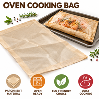 Sacs en papier personnalisés OEM résistants à la chaleur et adaptés au micro-ondes pour rôtir poulet, dinde, viande, poisson, légumes, usage domestique et en cuisine