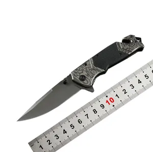 OEM厂家直销批发不锈钢刀片户外野营生存狩猎折叠多功能口袋刀
