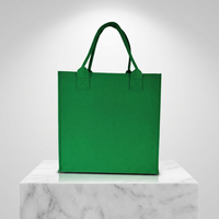 Sac fourre-tout pliable en feutre durable et personnalisable avec fermeture à bouton-pression, marque QingFeng, en polyester, pour étagères de placard