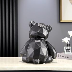 Estatua de Decoración de casa de oso de resina mini osos negros en miniatura del día de Año Nuevo - Product Image 6