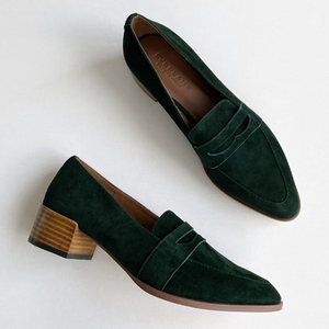 Mocassins en daim faits à la main pour femmes, chaussures plates décontractées, confortables pour la conduite, chaussures bateau tendance à enfiler - Product Image 2