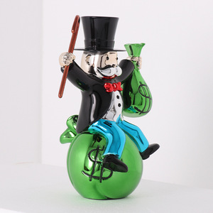 Haute qualité monopole Frp dessin animé Sculpture personnalisé centre commercial hôtel salon décoration extérieur Arts et artisanat ornements - Product Image 2