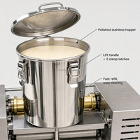 Industriële 2400W 0 tot 6 seconden efficiënte elektrische besturingssysteem transportband machine voor uniforme productie van crêpes