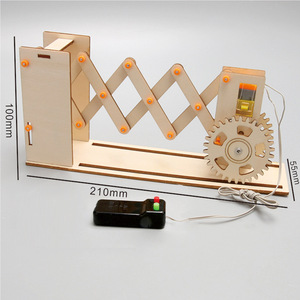Puerta Retráctil Eléctrica DIY de Madera para Estudiantes de <span class=keywords><strong>Primaria</strong></span> <span class=keywords><strong>y</strong></span> <span class=keywords><strong>Secundaria</strong></span> de 7 a 14 Años, Set de Experimentos STEAM, Caja de Regalo - Product Image 4