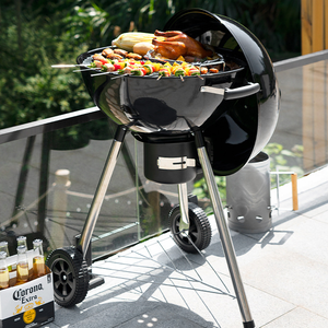 18.5 pouces noir extérieur jardin charbon de bois <span class=keywords><strong>Barbecue</strong></span> bouilloire grilles pour fête <span class=keywords><strong>barbecue</strong></span> grills charbon de bois - Product Image 5