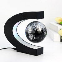 Globo Magnético Levitante Creativo, Lámpara de Mesa Decorativa, Lámpara de Noche LED Moderna para Oficina, con Enchufe de Pared