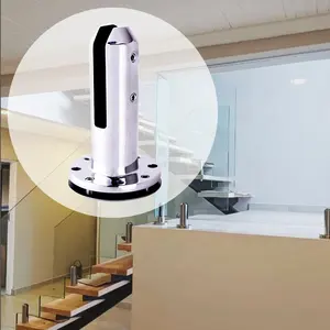 Clôture de <span class=keywords><strong>piscine</strong></span> avec 1/2 pouces 12mm en <span class=keywords><strong>verre</strong></span> <span class=keywords><strong>trempé</strong></span> et embouts réglables en acier inoxydable Duplex 2205 en <span class=keywords><strong>verre</strong></span> - Product Image 4