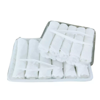 Factory Custom Free Samples Airline Cotton Towels Airline square Towels Custom Disposable Hand Towels