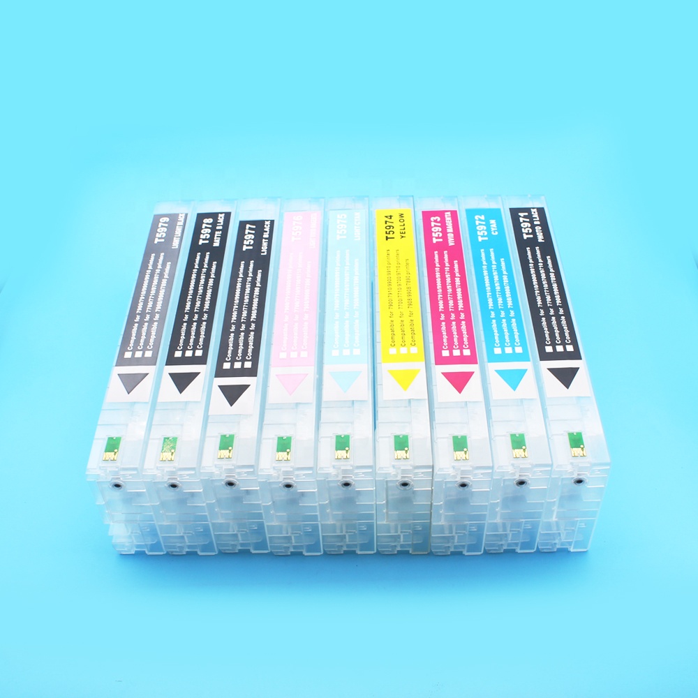 Многоразовый картридж с переустановкой микросхемы для EPSON Stylus Pro 7890 9890 7908 9908 принтера чернильный мешок внутри
