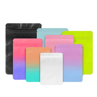 Sachets personnalisés de figurines miniatures thermoscellables, emballage coloré rouge, bleu, violet, sacs mystères pour petites entreprises