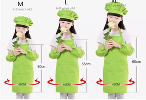 Logotipo personalizado impermeable en <span class=keywords><strong>blanco</strong></span> poliéster jardín escuela pintura cocina Chef niño niños Mini <span class=keywords><strong>delantal</strong></span> - Product Image 5
