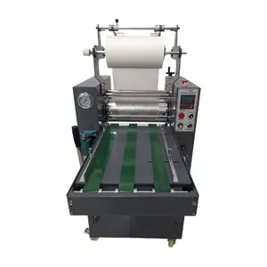 FM-390C ağır hizmet tipi hidrolik konveyör bant otomatik besleme kağıt otomatik sarma vinil/fotoğraf/kağıt laminasyon makinesi