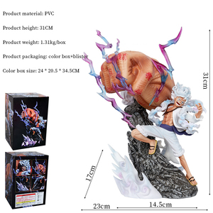 Hcengtriz 31cm Figurine de collection Luffy Poing Géant en PVC Souple pour Anime, Figurine <span class=keywords><strong>d</strong></span>'<span class=keywords><strong>action</strong></span>, <span class=keywords><strong>D</strong></span>écoration sur le thème du cinéma et de la télévision - Product Image 2
