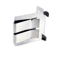 Máquina de estampado personalizada OEM, Clip de estampado plateado de aluminio de acero inoxidable con tira de fijación para accesorios industriales