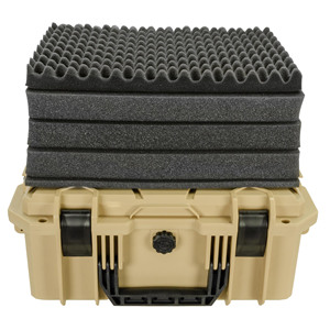 Muestra gratis nueva llegada portátil EVA duro altavoz electrónico estuche de viaje impermeable de mano estuche de carretera altavoces estuche de transporte - Product Image 1