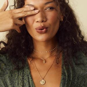 Milskye-Cadena de Plata de Ley 925 con moneda redonda, colgante collar con, caja chapada en oro de 18k, para mujeres - Product Image 3