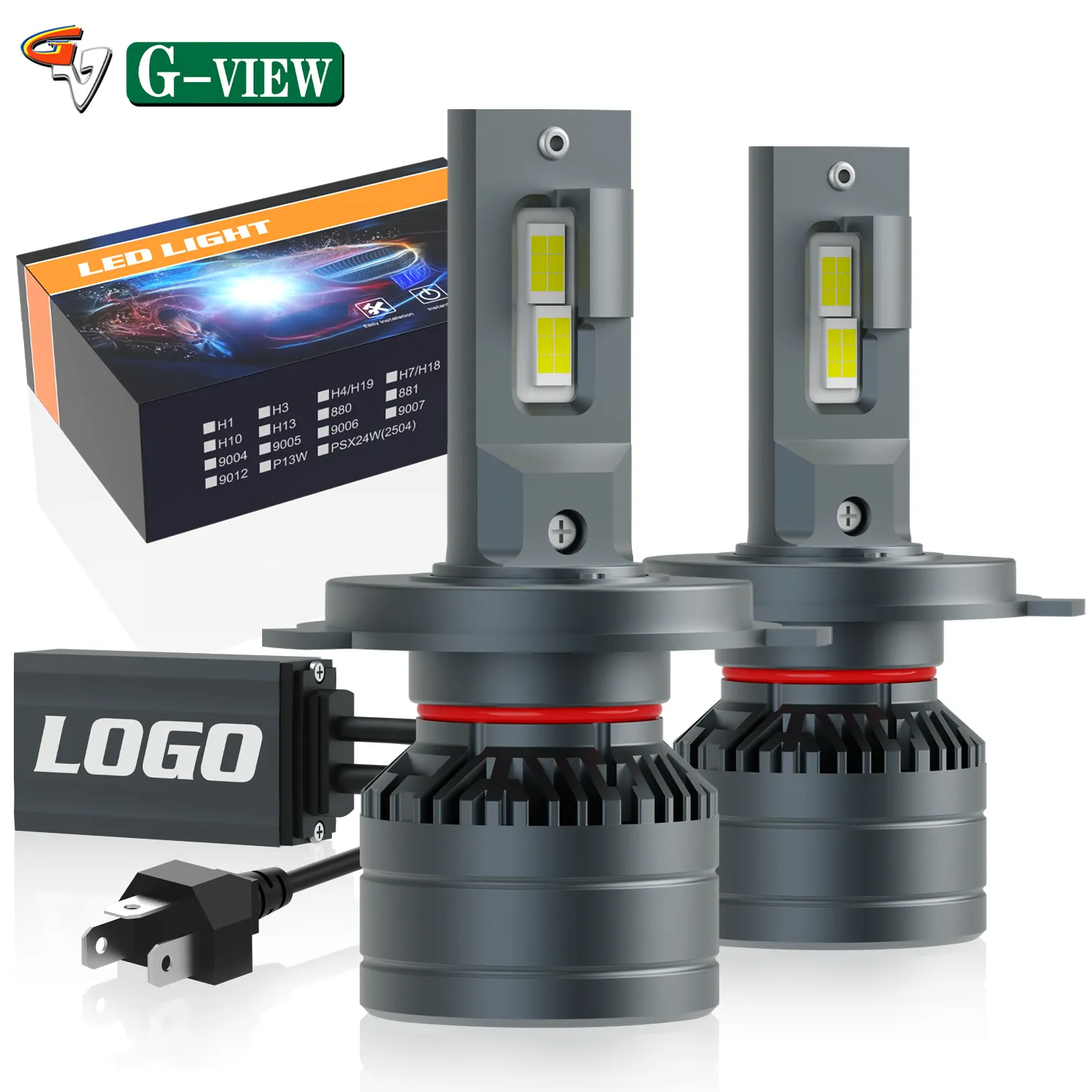 Gview G15 lampadina per Auto H11 H7 Led 9006 Canbus accessori Auto 360 12V H15 Luces Focos Kit 9005 H4 fari a Led 20000Lm