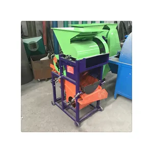 Automatic electric melon peanut seed sheller /straw grass cutter crusher corn stalk grinder kneading machine