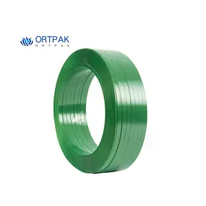 High-Strength Green Embossed PET Plastic Strapping Belt Polyester Strap for Goods Binding