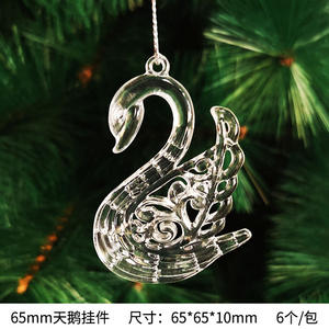 2025 Venta caliente acrílico arco mariposa estrella colgante BOLA DE Navidad y adornos de árbol para la decoración colgante de techo del Festival - Product Image 5