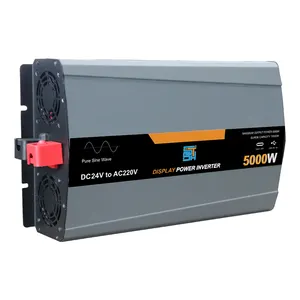 Zuivere Sinus Omvormer Dc 12V Naar Ac 220V 3kw 4kw 5kw 6kw Spanningstransformator Omvormer Off Grid Zonne-Energie Omvormer