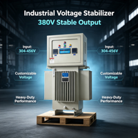 Estabilizador Trifásico de 300KVA Tipo Sumergido en Aceite, Amplio Rango de Entrada 304V-456V, Salida 380V, Cobre, en Stock