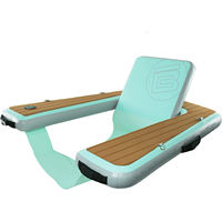 Chaise longue flottante gonflable avec porte-gobelet, hamac aquatique portable pour piscine, lac, plage, détente