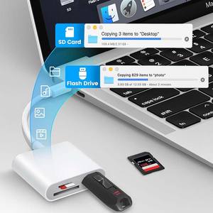 USB 3.1 USB-C TF Card 3 en 1 Type C Lecteur de <span class=keywords><strong>carte</strong></span> pour <span class=keywords><strong>iPhone</strong></span> Huawei USB 3.0 SD <span class=keywords><strong>Carte</strong></span> mémoire Caméra pour ordinateur portable U Disk - Product Image 2