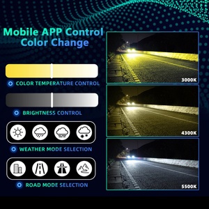 SANVI V5 190W Smart LED Headlights 30000LM 6000K-3000K Led Bulbs Upgrade for Plug and Play Car Accessories - Product Image 2