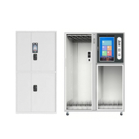 Casier intelligent en acier inoxydable pour la livraison de colis et de repas, double usage, pour livraison en libre-service publique