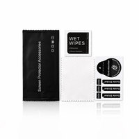 Kit d'installation de protection d'écran NOCTA, lingettes nettoyantes emballées individuellement, autocollant anti-poussière, kit d'accessoires pour téléphone portable
