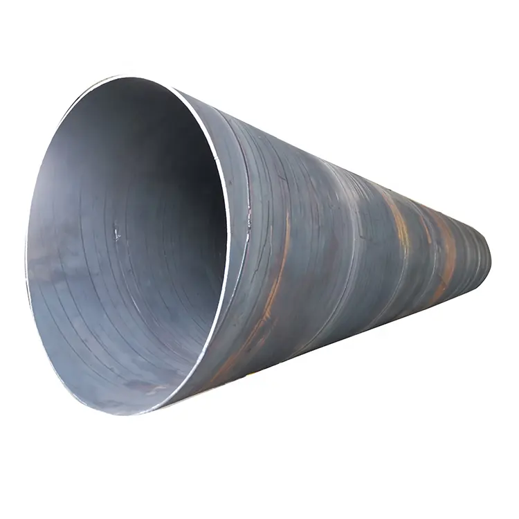 ERW Espiral Aço Seção Oca Carbono SSAW Metal 12m grande diâmetro Tubo De Aço SSAW Api carbono soldado Tubo De Aço Espiral