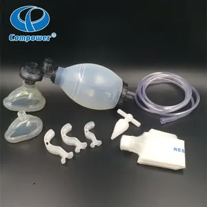 Mascherina per ossigeno per adulti Aerosol Silicone alito Kit di pronto soccorso contenuti Ambu Bag rianimatore riutilizzabile autoclavabile manuale - Product Image 2