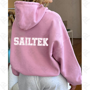 Felpe con cappuccio da donna in pile oversize con stampa <span class=keywords><strong>leopardata</strong></span> personalizzata - Product Image 3