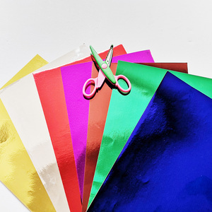 Papier métallique en vrac de haute qualité 120g/160g/230g/250g papier artisanal pour film PET papier couleur métallisé et cartons à prix bon marché - Product Image 3