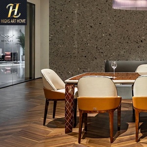 Table à manger italienne de luxe Offre Spéciale personnalisable Tables à manger rectangulaires haut de gamme en <span class=keywords><strong>bois</strong></span> de noyer <span class=keywords><strong>blanc</strong></span> <span class=keywords><strong>et</strong></span> orange pour villa - Product Image 4