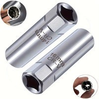 Douille à bougie magnétique à paroi mince de 14 mm et 16 mm, entraînement magnétique de 3/8 po, douille à bougie à 12 pans, outil de démontage