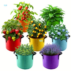 5 / 10 / 20 / 30 / 40 / 50 / 100 / 200/300 Gallon All Size Non Woven Plant Fabric Pots Grow Bags with Handles - Product Image 5