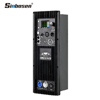 Amplificateur de plaque stéréo 2 canaux classe D avec module DSP de contrôle embarqué 90V-265V pour haut-parleur actif haute puissance