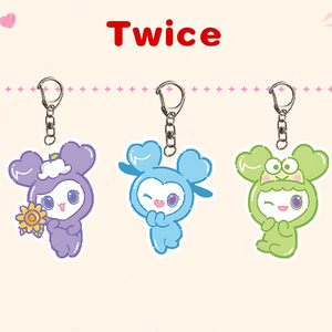 Porte-clés pendentif en acrylique motif dessin animé Twice Stray Kids - Étanche, personnalisable, haute qualité, tendance créative - Product Image 5