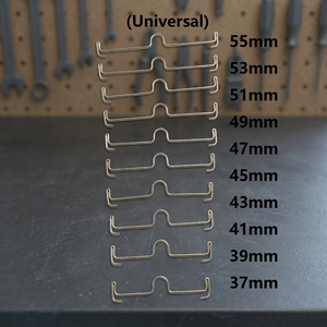 Barre palatale dentaire orthodontique en résine et acier, à actionnement manuel, avec tailles de 39 mm à 55 mm - Product Image 2