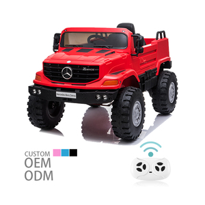 Voitures électriques 12 volts 2 roues motrices pour enfants, <span class=keywords><strong>camion</strong></span> Benz <span class=keywords><strong>Zetros</strong></span> sous licence, nouvelle voiture télécommandée pour enfants, fonctionnant sur batterie - Product Image 1